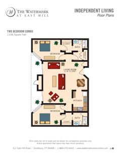 Two Bedroom Combo floorplan image