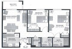 The Meadow Wood Apartment floorplan image