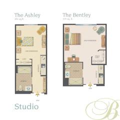 The Ashley floorplan image