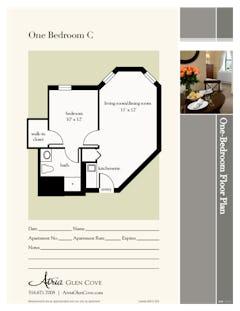 One Bedroom C floorplan image