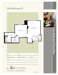 One Bedroom D floorplan image