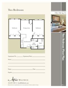 Two Bedroom  floorplan image