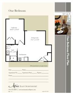 One Bedroom  floorplan image