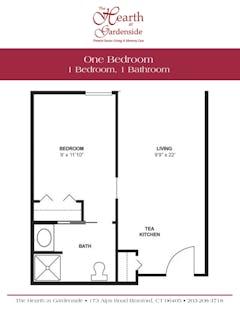 The One Bedroom floorplan image
