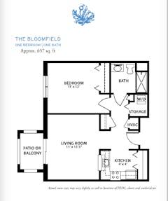 The Bloomfield floorplan image