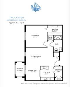 The Canton floorplan image