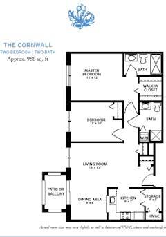 The Cornwall floorplan image