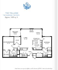 The Tolland floorplan image