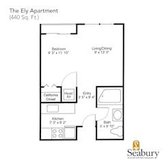 The Ely Apartment floorplan image