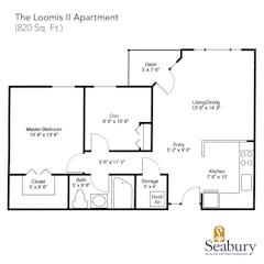The Loomis II Apartment floorplan image