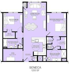 The Seneca floorplan image
