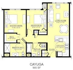 The Cayuga  floorplan image