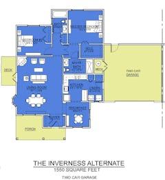 The Inverness Alternate with Garage floorplan image