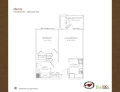 The Cherry floorplan image