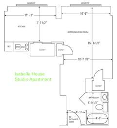 The Isabella House Studio  floorplan image