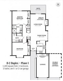D-2 Duplex-Phase 1 floorplan image
