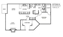 Cottage K floorplan image