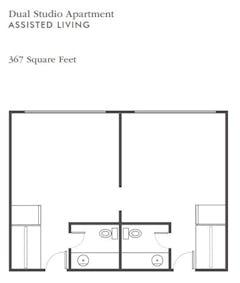 The Dual Studio Apartment floorplan image