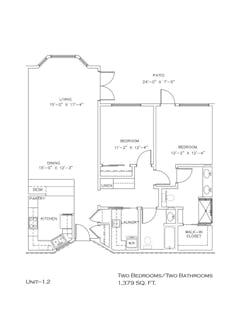 Apartment 1.2 floorplan image