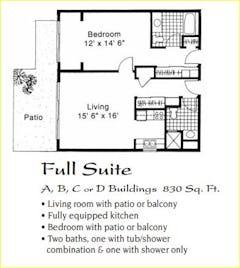 The Full Suite ABCD floorplan image