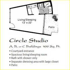 The Circle Studio ABC floorplan image