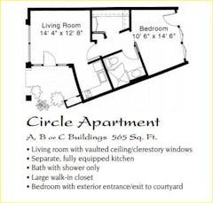 The Circle Apartment ABC floorplan image