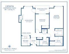 The Genoa floorplan image