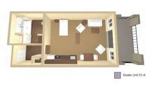 The Studio Unit 1A floorplan image