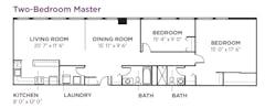Two-Bedroom Master floorplan image