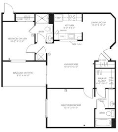 The Danbury floorplan image