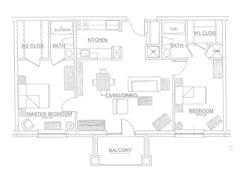 The Dayton at East Apartments floorplan image