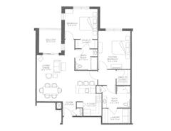 The Carnegie at West Apartments floorplan image