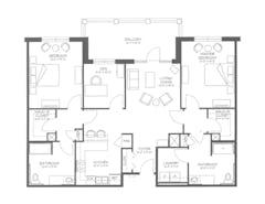 The Buchanan at West Apartments floorplan image