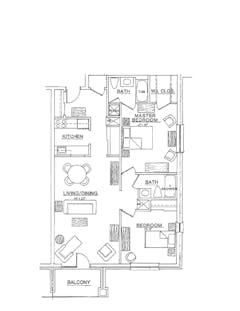 The Junaluska at East Apartments floorplan image