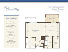 The Alder at Fieldcrest Apartments floorplan image