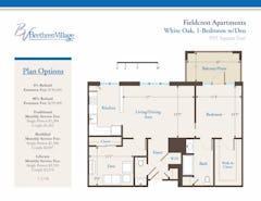 The White Oak at Fieldcrest Apartments floorplan image