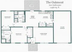 The Oakmont floorplan image