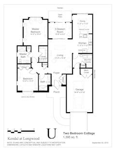 The Two Bedroom (U) floorplan image