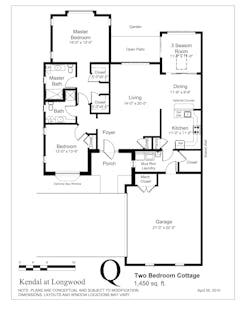 Two Bedroom (Q) floorplan image
