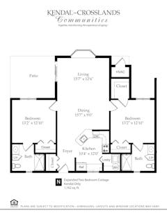 The Expanded Two Bedroom Cottage (N) floorplan image