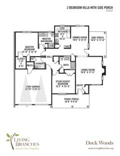 The Two Bedroom Villa floorplan image