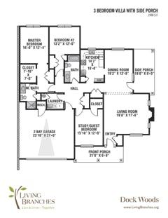 The Three Bedroom B Villa floorplan image