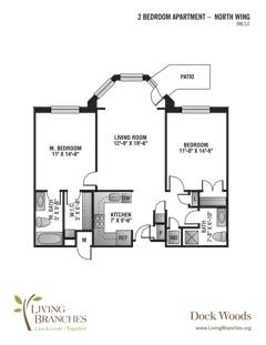 The Two Bedroom B floorplan image