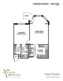 The One Bedroom B floorplan image
