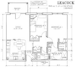 The Leacock floorplan image