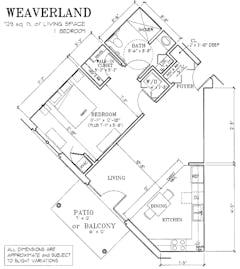 The Weaverland floorplan image