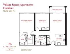 The Hamlin I at Village Square Apartments floorplan image