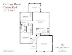 The Deluxe End Carriage Home floorplan image