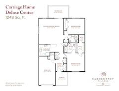 The Deluxe Center Carriage Home floorplan image