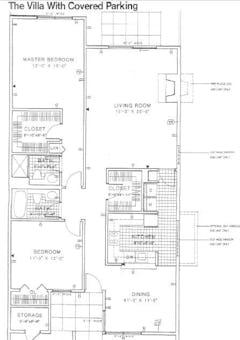 The Villa with Covered Parking floorplan image